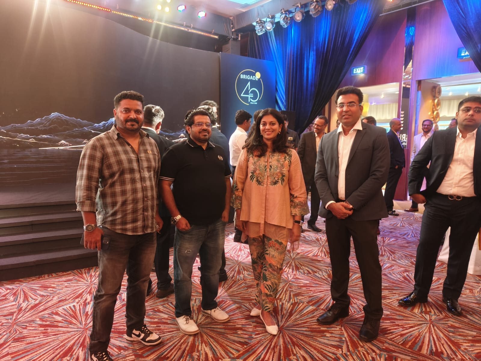 Falcon Properties owners at the Brigade 40 Years anniversary celebration in Bengaluru