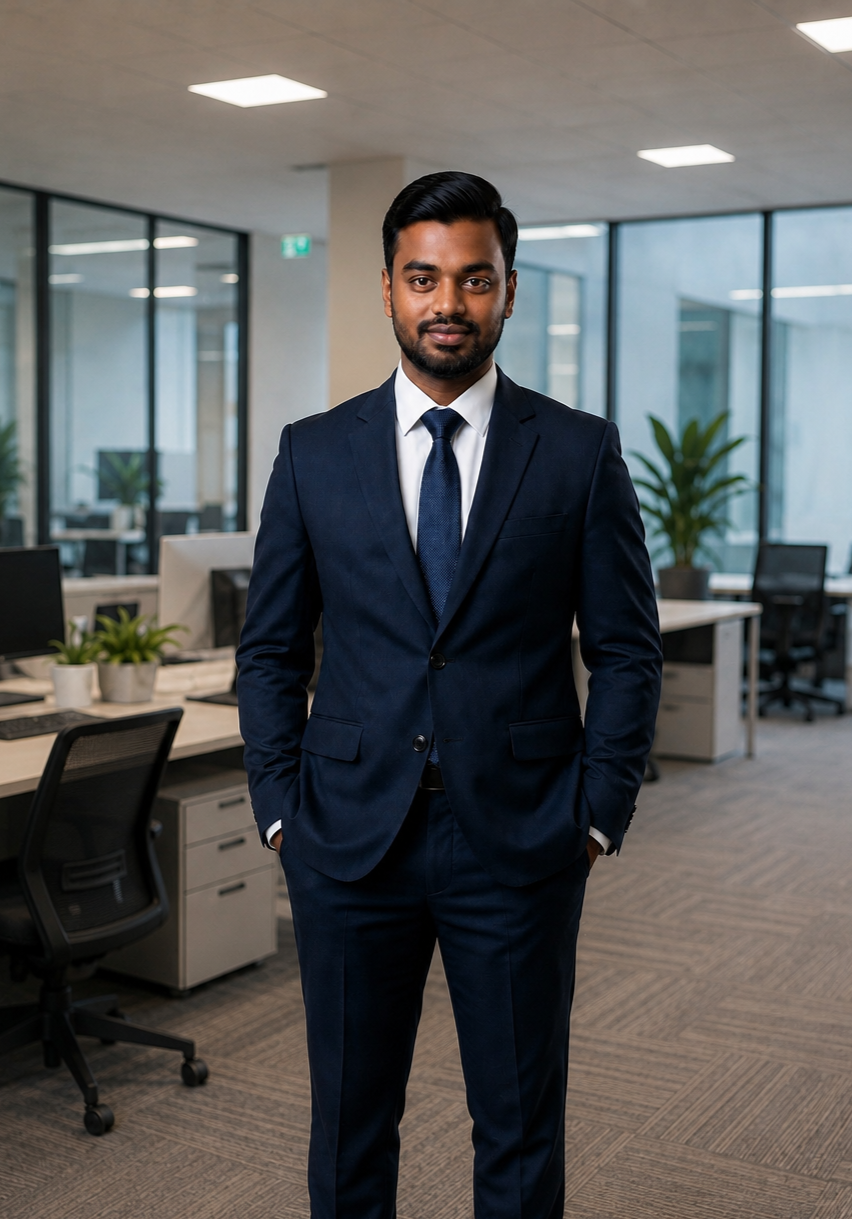 Noor Ahmed, Business Operations Head at Falcon Properties, Bangalore real estate agency
